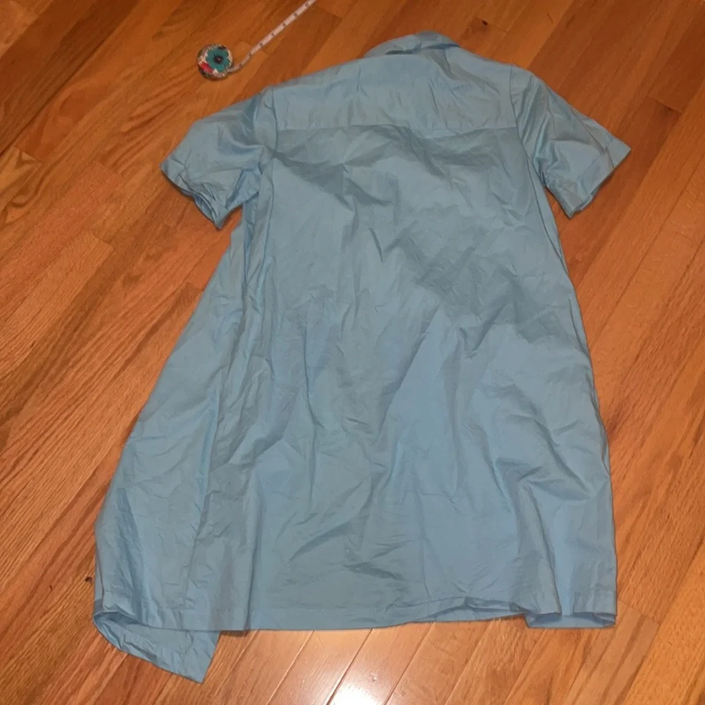 Who What Wear Button Down Trapeze Dress with Pockets - Picture 9 of 11